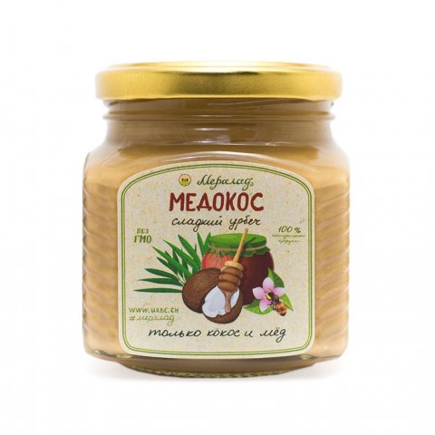 Медокос (урбеч из мякоти кокоса + гречишный мёд)